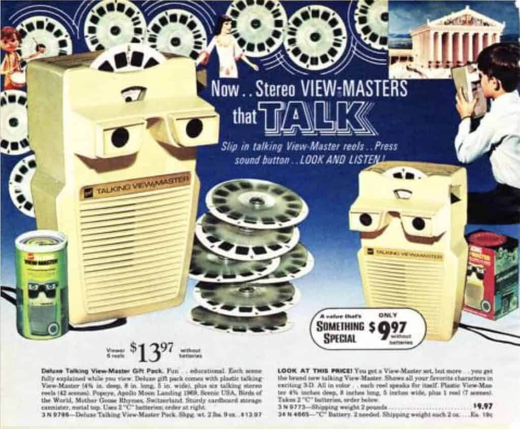 Popular toys of 1970 - the Talking Viewmaster
