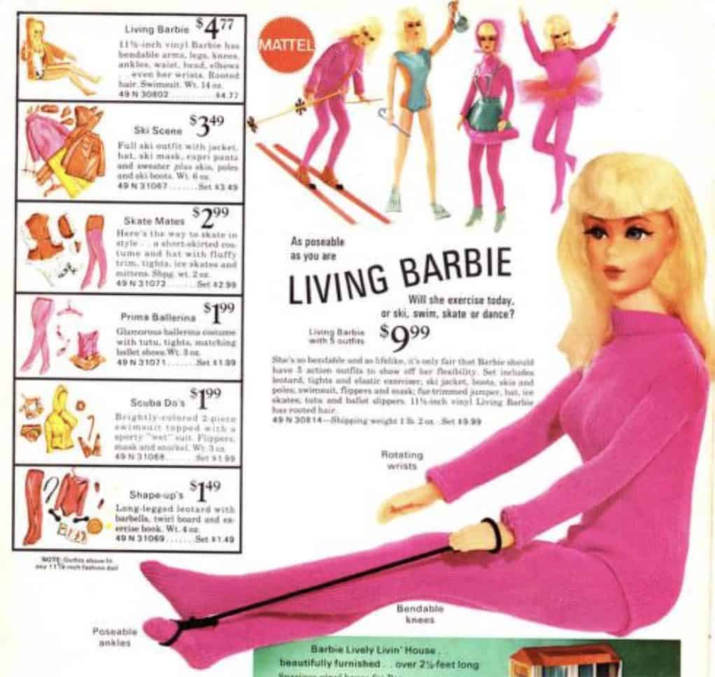 Living Barbie - one of the most popular toys of 1970