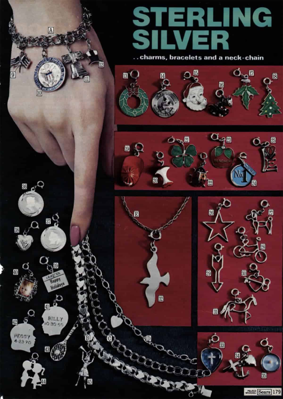 70s Charm Bracelets with Charms