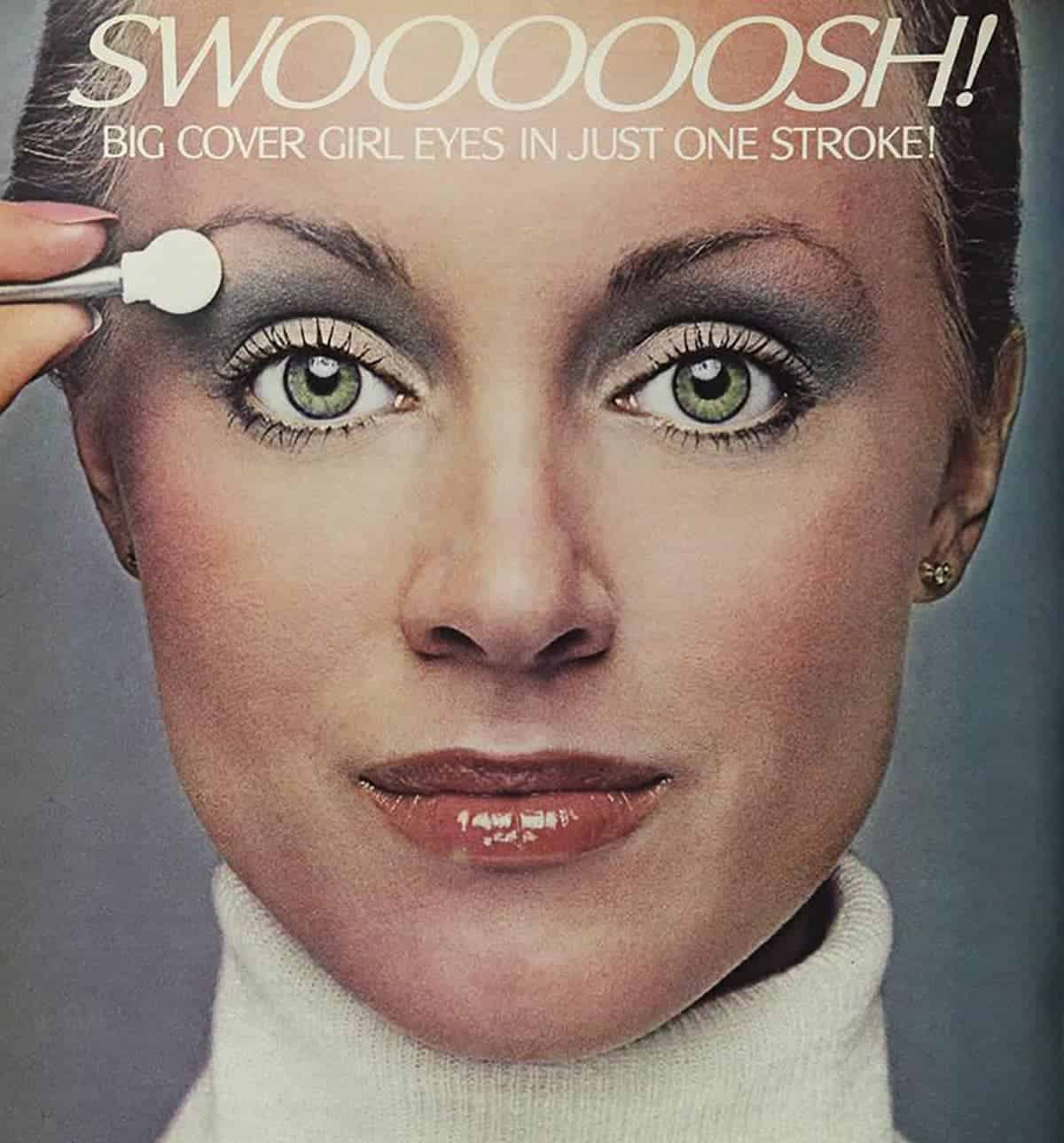 1970s blue eyeshadow