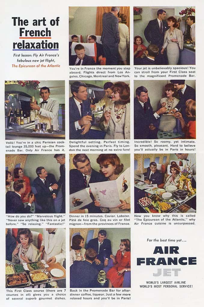 Air France ad for The Art of Relaxation