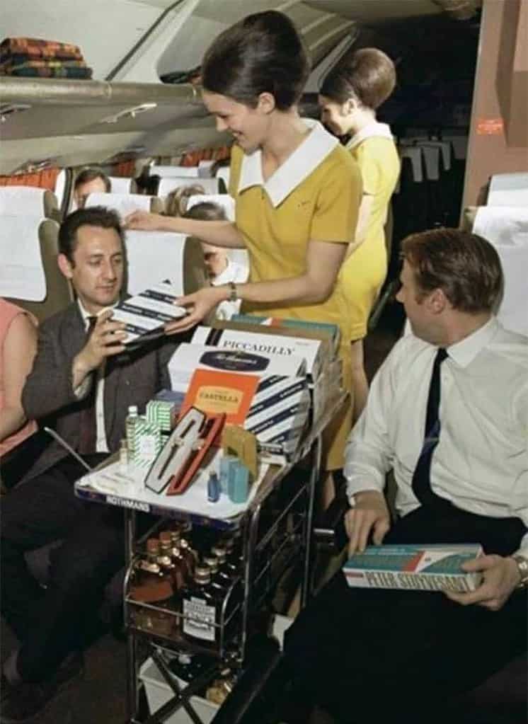 Shopping Duty-Free right on the airplane