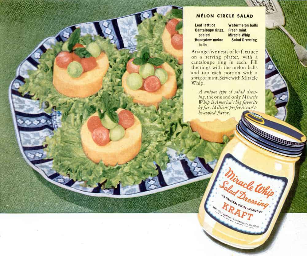 Miracle Whip Recipe Melon Circle Salad