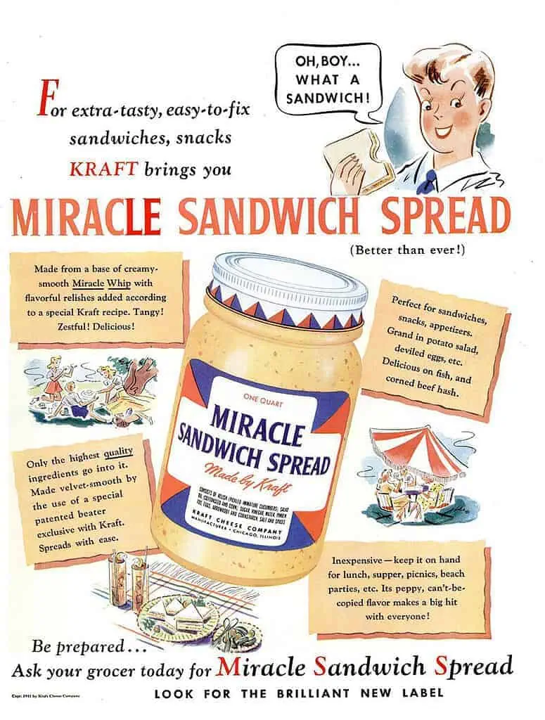 Miracle Whip Sandwich Spread