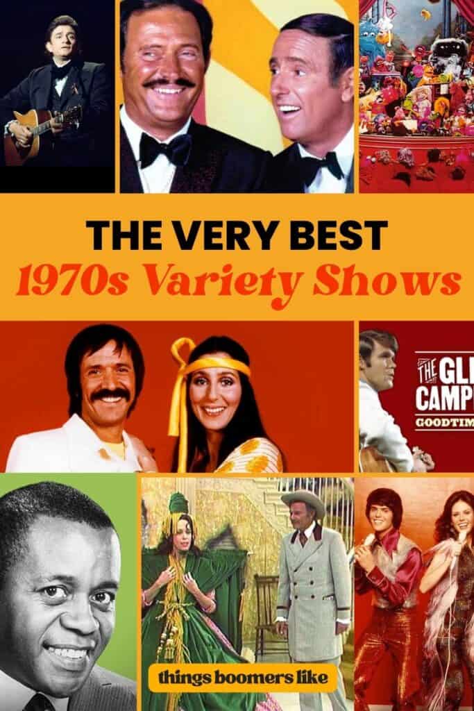 The Very Best 1970s Variety Shows Pin