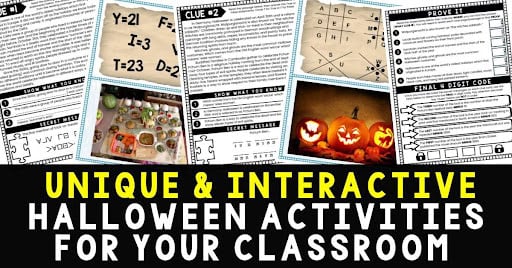 Halloween learning Blog title