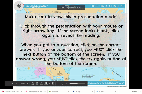 Free Lewis and Clark Activity