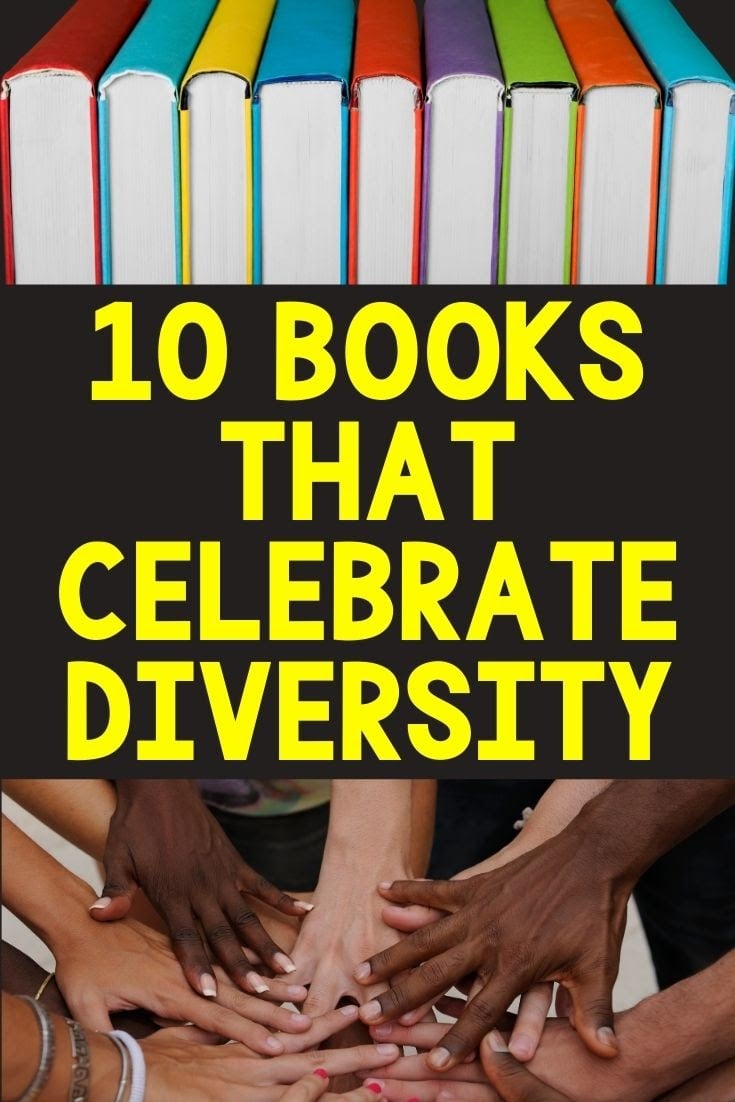 ten books that Celebrate diversity pin picture