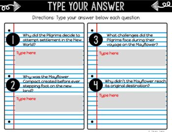 Mayflower DIGITAL Interactive Notebook | Choice Board | Mayflower Compact - Image 4