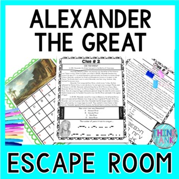 Alexander the Great ESCAPE ROOM Activity - Ancient Greece