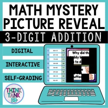 3 Digit Addition WITHOUT Regrouping | Math Mystery Picture Reveal | Joke