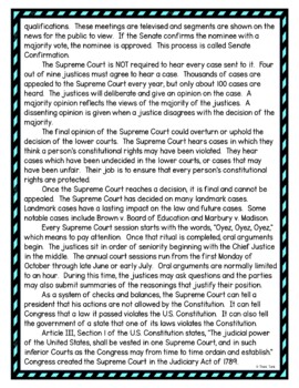 Supreme Court DIGITAL Reading Passage & Questions Self Grading - Image 3