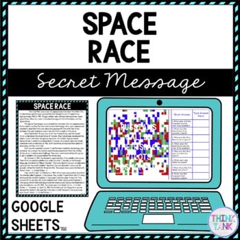 Space Race Secret Message Activity For Google Sheets™