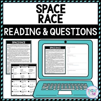Space Race DIGITAL Reading Passage & Questions Self Grading