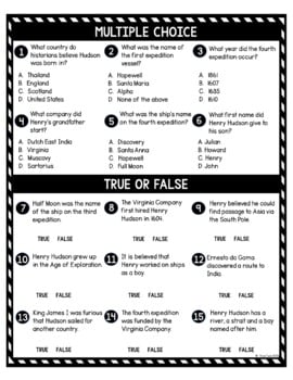 Henry Hudson DIGITAL Reading Passage & Questions Self Grading - Image 4
