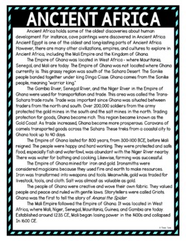 Ancient Africa DIGITAL Reading Passage & Questions Self Grading - Image 2
