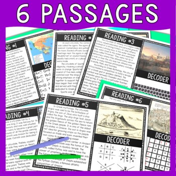 Greek City States Reading Comprehension and Puzzle Escape Room - Ancient Greece - Image 4