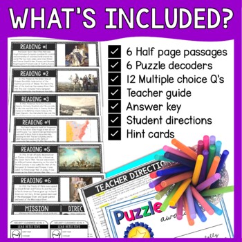 Seven Years War Reading Comprehension and Puzzle Escape Room - Image 2