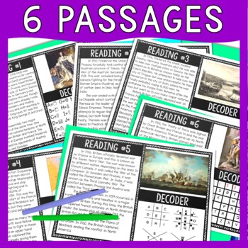 Seven Years War Reading Comprehension and Puzzle Escape Room - Image 3