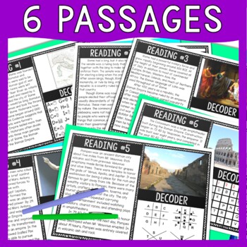 Ancient Rome Reading Comprehension and Puzzle Escape Room - Image 3