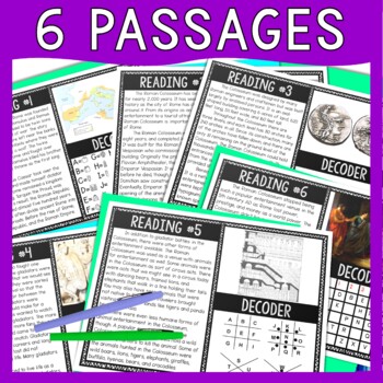 Roman Colosseum - Ancient Rome Reading Comprehension and Puzzle Escape Room - Image 4