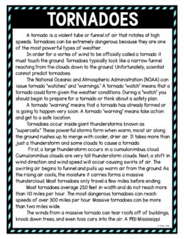 Tornadoes DIGITAL Reading Passage & Questions Self Grading - Image 2