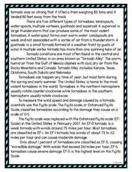 Tornadoes DIGITAL Reading Passage & Questions Self Grading - Image 3
