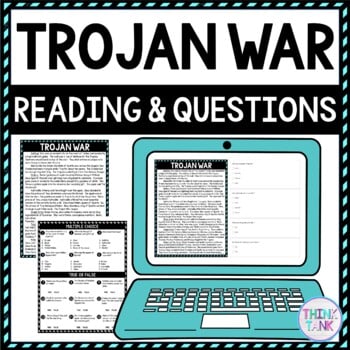Trojan War DIGITAL Reading Passage & Questions Self Grading