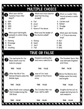 Middle Ages DIGITAL Reading Passage & Questions Self Grading - Image 4