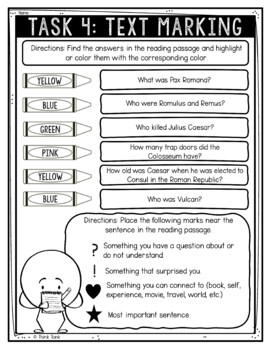 Ancient Rome Reading Comprehension Challenge - Close Reading - Image 4