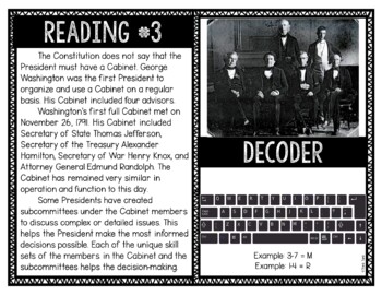 President's Cabinet Reading and Puzzle Escape Room - Executive Branch - Image 4