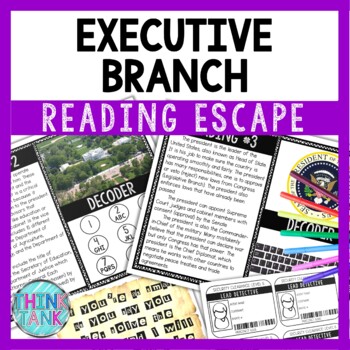 Executive Branch Reading Comprehension and Puzzle Escape Room