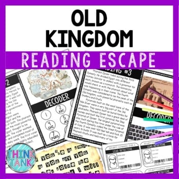 Old Kingdom - Ancient Egypt Reading Comprehension and Puzzle Escape Room