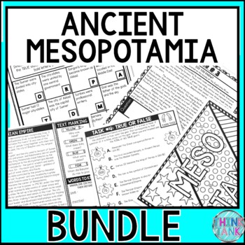 Mesopotamia BUNDLE - Reading Passages, Escape Room, Scavenger Hunt