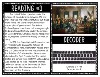 George Washington Reading Comprehension and Puzzle Escape Room - Image 4