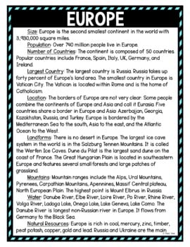 Europe DIGITAL Reading Passage & Questions Self Grading - Image 2