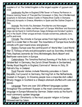 Europe DIGITAL Reading Passage & Questions Self Grading - Image 3