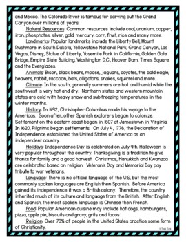 United States DIGITAL Reading Passage & Questions Self Grading - Image 3