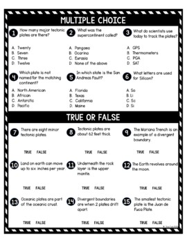 Plate Tectonics DIGITAL Reading Passage & Questions Self Grading - Image 4