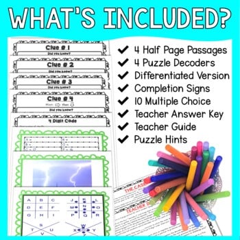 Electricity ESCAPE ROOM Activity - Puzzles and Reading Comprehension - Image 3