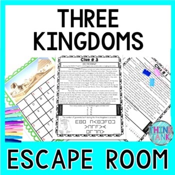 Three Kingdoms of Ancient Egypt ESCAPE ROOM Activity