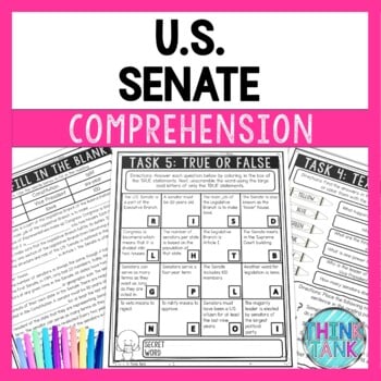 Senate Reading Comprehension Challenge - Close Reading - Legislative Branch