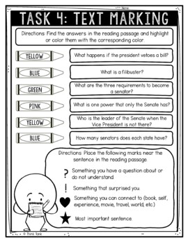 Senate Reading Comprehension Challenge - Close Reading - Legislative Branch - Image 4