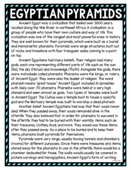 Egyptian Pyramids DIGITAL Reading Passage & Questions Self Grading - Image 2