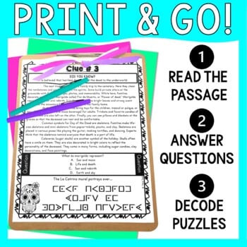 Day of the Dead ESCAPE ROOM Activity - Dia de los Muertos - Image 2