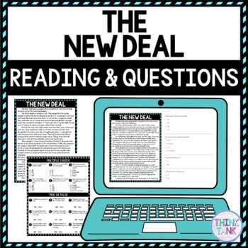 The New Deal DIGITAL Reading Passage & Questions Self Grading