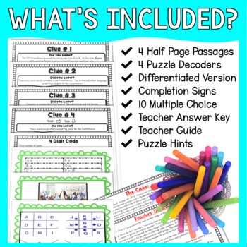 U.S. Constitution ESCAPE ROOM Activity! Constitution Day - Reading Comprehension - Image 2