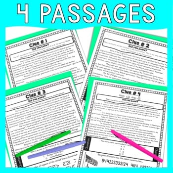 U.S. Constitution ESCAPE ROOM Activity! Constitution Day - Reading Comprehension - Image 3
