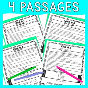 Growth Mindset ESCAPE ROOM Activity - Reading Comprehension - Back to School - Image 3