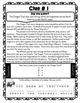 Westward Expansion ESCAPE ROOMS BUNDLE - Reading Comprehension - Image 4